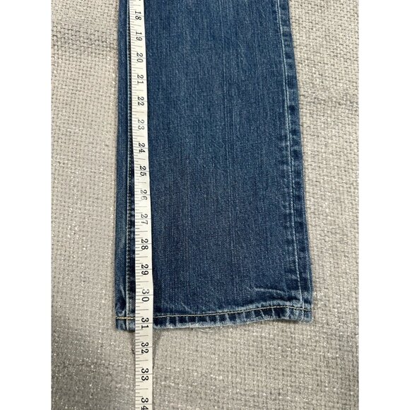 Abercrombie & Fitch Jeans Mens 28x31 Blue Remsen Low Rise Slim Straight Read - Picture 8 of 16